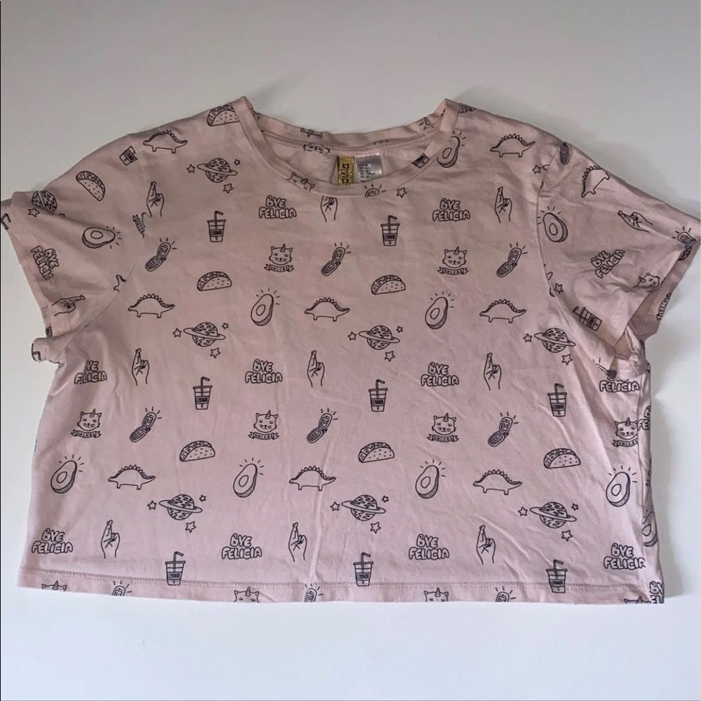 women’s h&m cropped tee